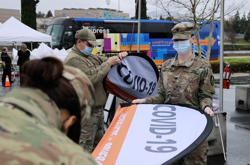 More than 200 California National Guard members will deploy to 50 testing sites across the state. 