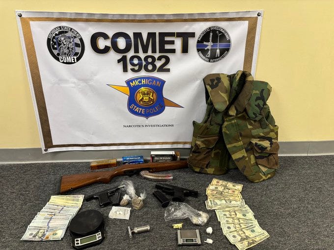items seized in MSP raids