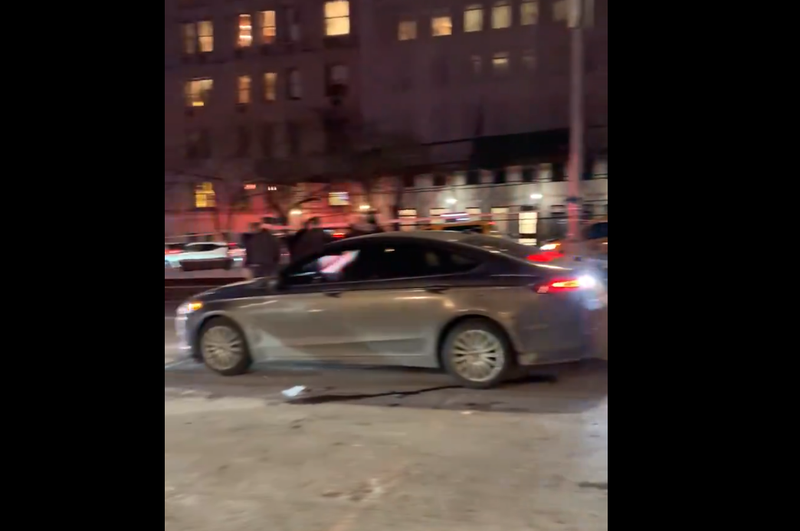 At the scene of the incident.