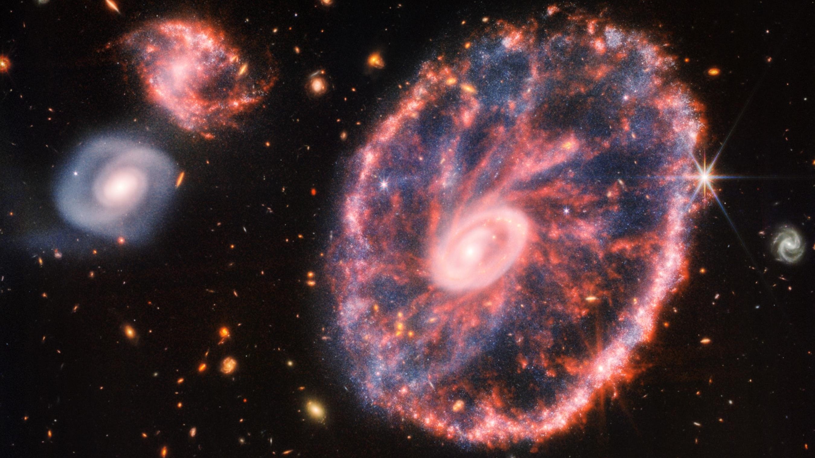 The Cartwheel Galaxy is James Webb Space Telescope's latest capture