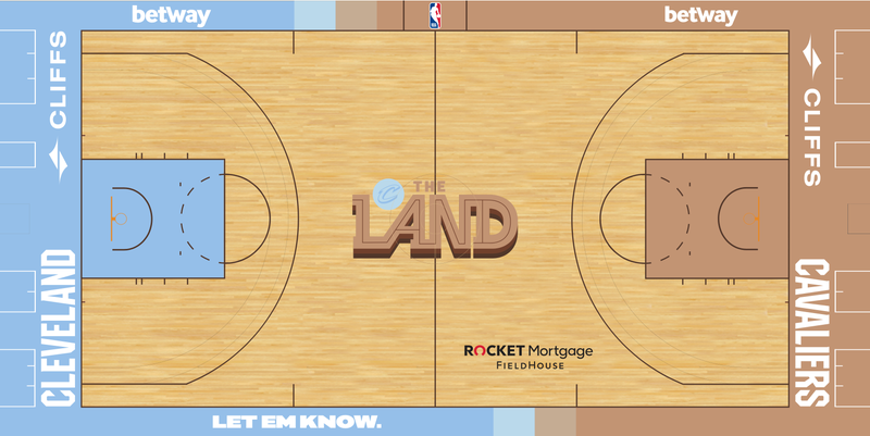 Cleveland Cavaliers Court Design "The Land"