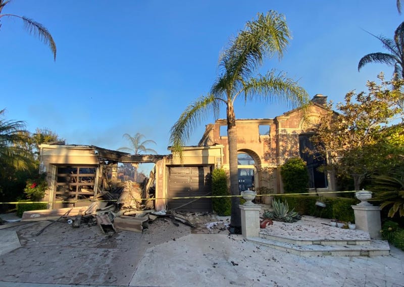 Damaged home