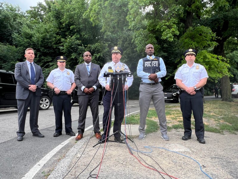 Police give a press conference with information about an attempted sexual assault in Central Park on Monday, June 24.