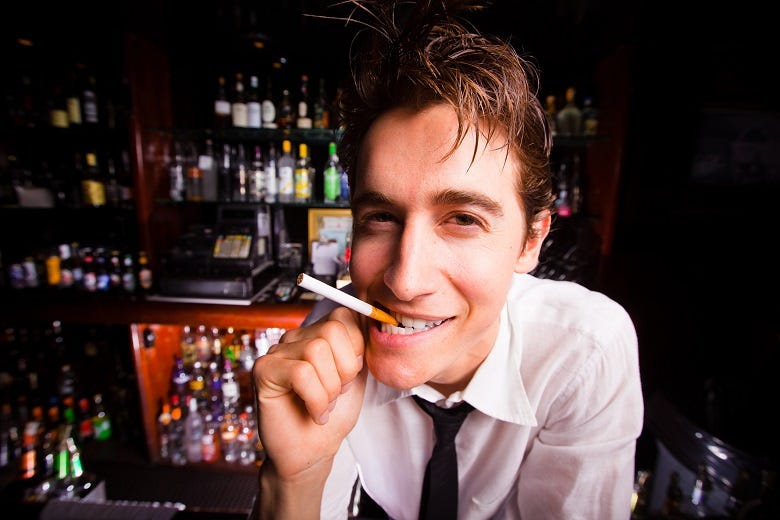 Creepy guy at bar