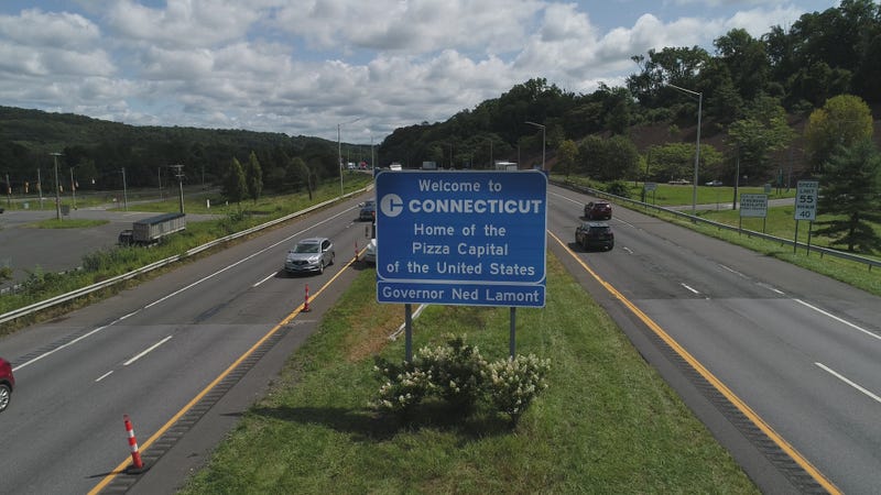 New "Welcome to Connecticut" highway signs were debuted on Wednesday, one of which claiming to be "Home of the Pizza Capital of the United States." This sign has gotten pushback from other Tri-State officials.