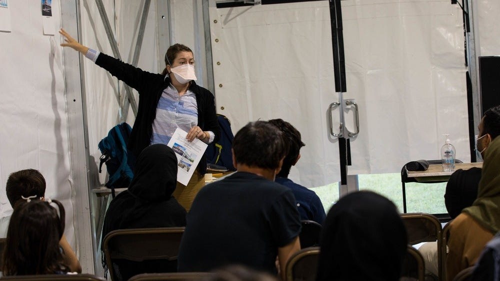 Afghan evacuees receive cultural awareness training