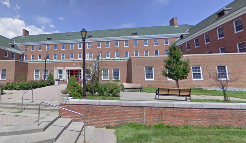 The South Administration Building, home of the Office of the President, at the College of Staten Island, part of CUNY.
