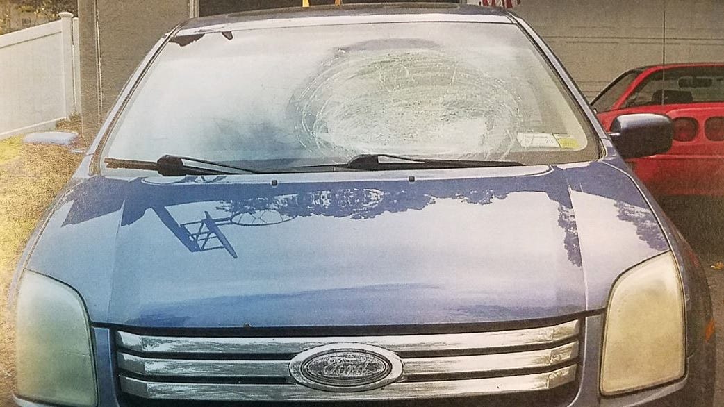 Pumpkin hurled into windshield of moving car on LI, cops search for thrower