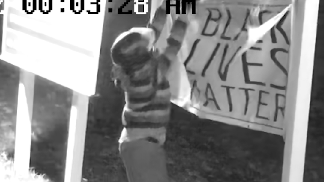 Man vandalizes 'Black Lives Matter' sign outside LI church in suspected hate crime