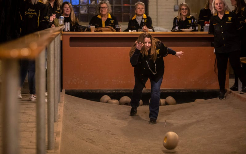 Feather bowling at the Cadieux Cafe