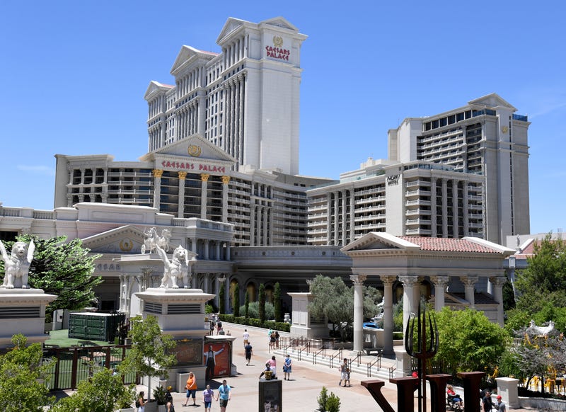 The exterior of Caesars Palace on the Las Vegas Strip