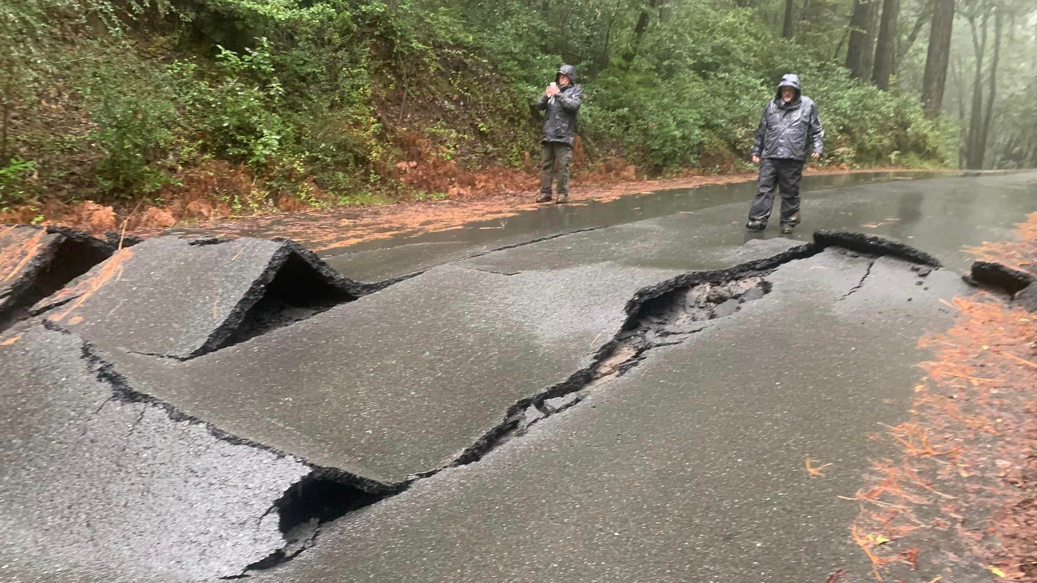 Earthquakes, storms force closure of one of California's most popular roads