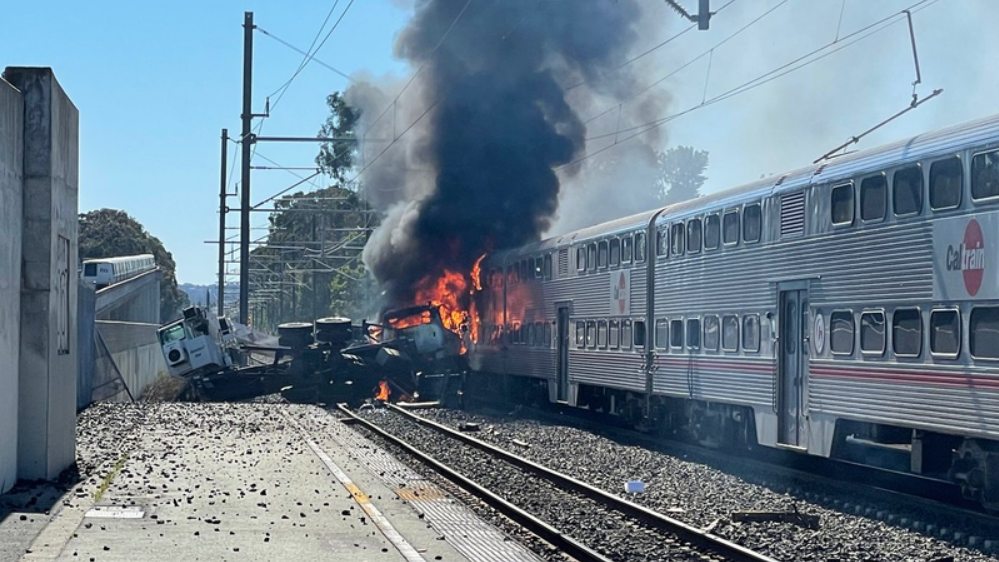 Caltrain worker told dispatcher tracks clear before fiery crash, feds say