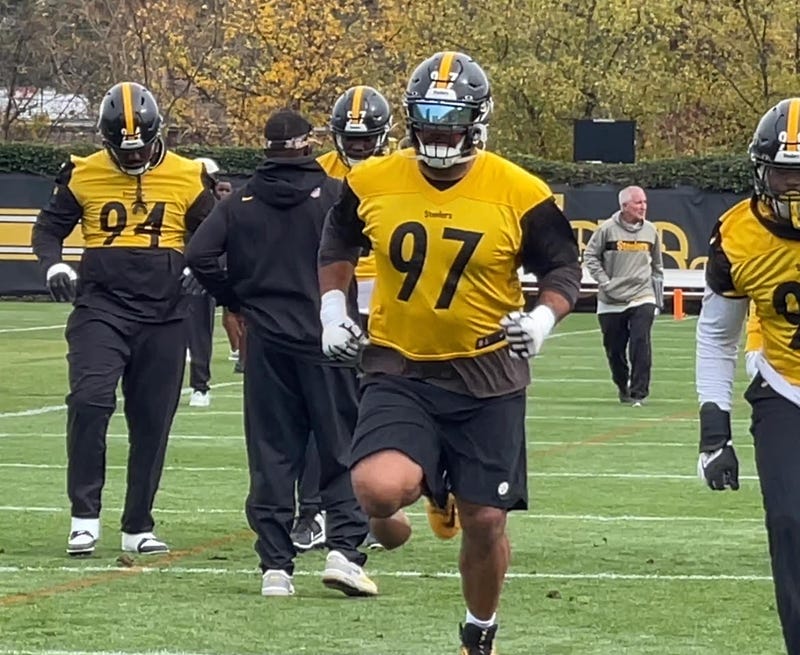 Cam Heyward at practice