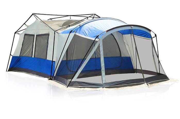 Camping tent with screen room 