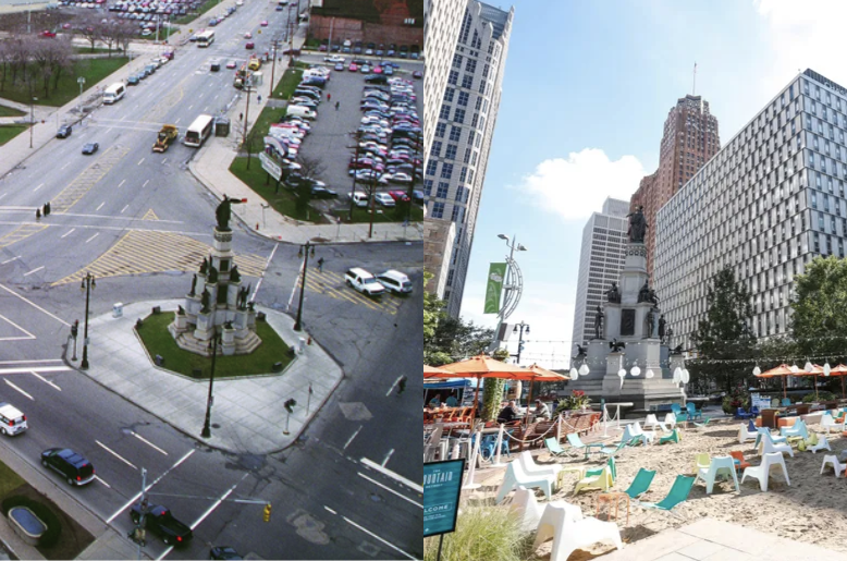 Campus Martius in Detroit