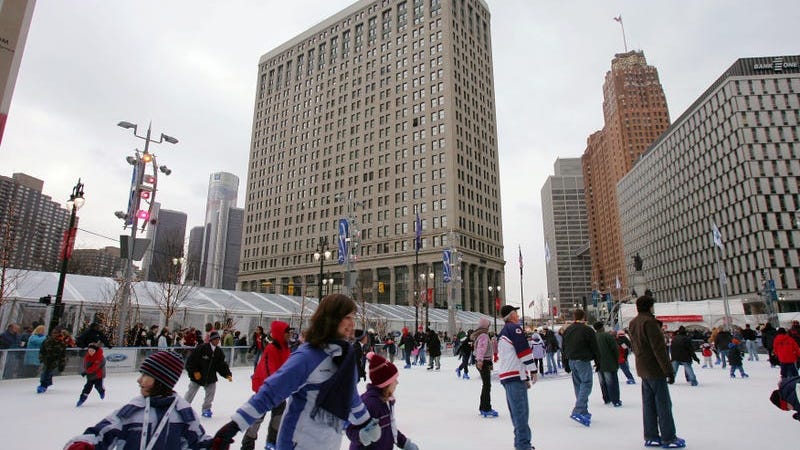Warm weekend weather in Metro Detroit cancels final day of ice skating at Campus Martius Park