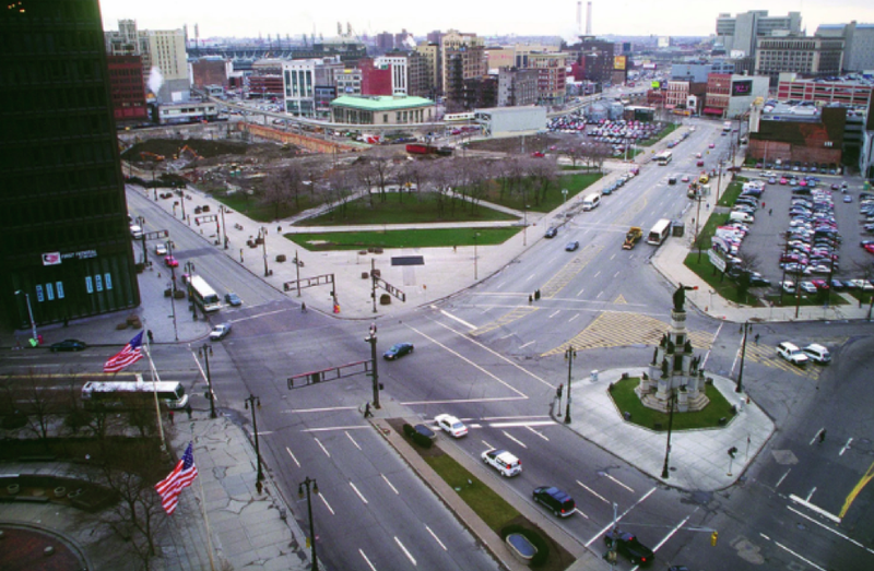 Campus Martius prior to its revitalization 