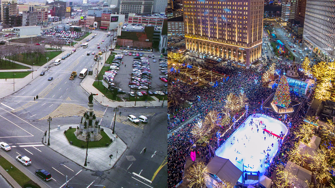 From traffic island to the heartbeat of the Motor City – did Campus Martius save Downtown Detroit?