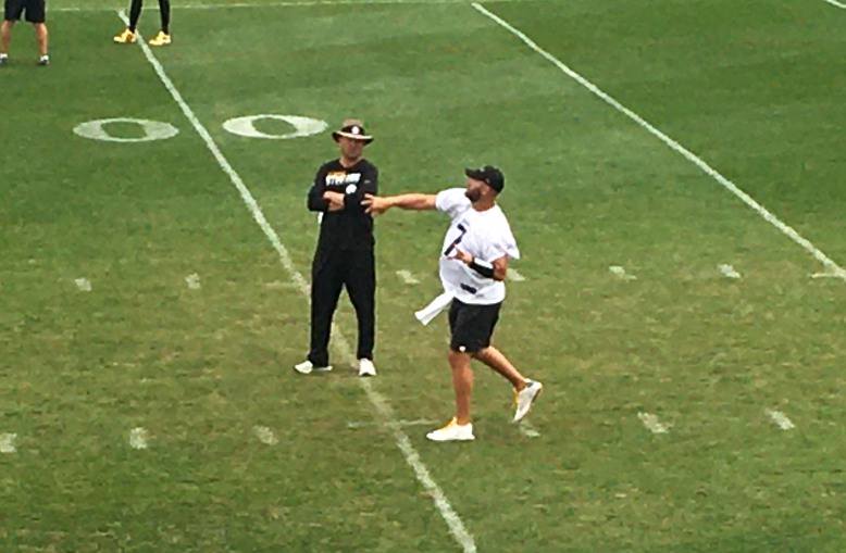 Matt Canada and Ben Roethlisberger