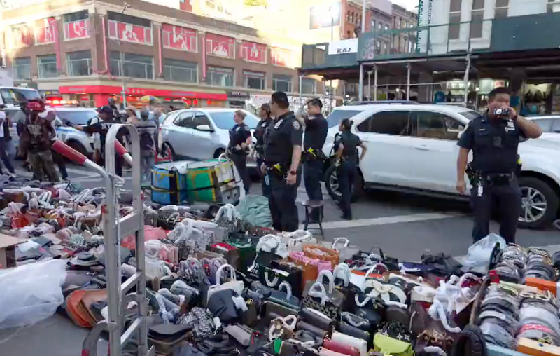 NYPD Chief of Patrol John Chell posted a video of the crackdown to Instagram on Wednesday