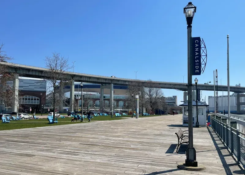 A sunny day at Canalside