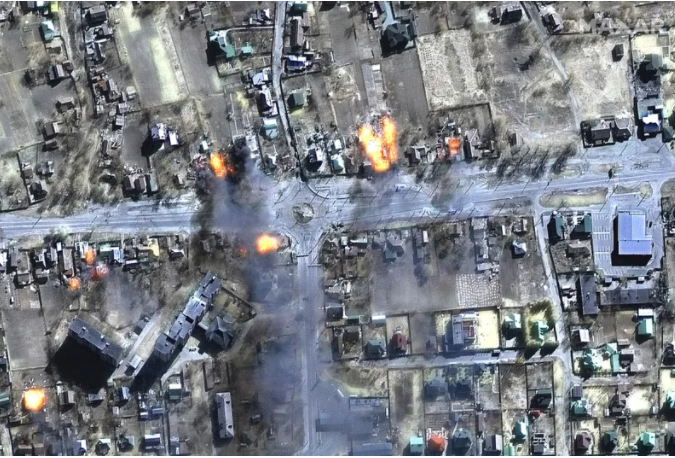 Maxar Technologies via AP