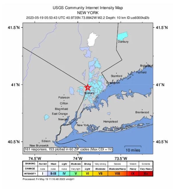 temblor en NJ