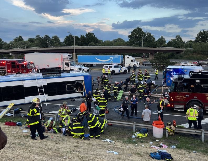 NJ accidente
