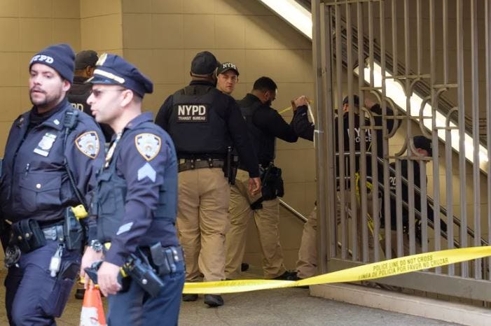 tiroteo en metro de NYC en brooklyn