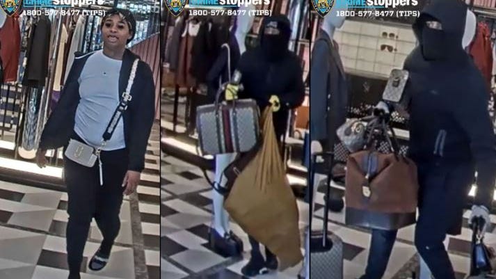 ROBO A MANO ARMADA EN TIENDA GUCCI: Dos hombres y una mujer roban $50k de la tienda de lujo en NYC