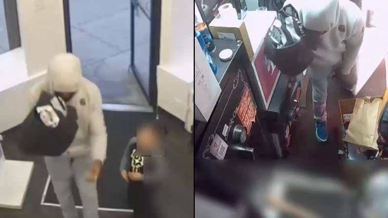 VIDEO: Hombre armado asalta una tienda de T-Mobile en Brooklyn y obliga a un niño de 6 años a meterse en un armario