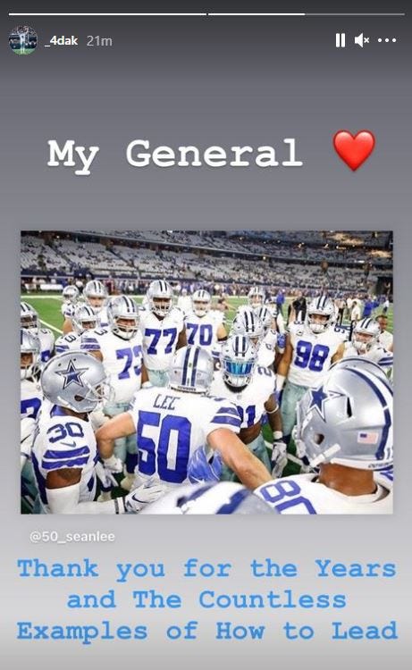 Dak Prescott on Instagram