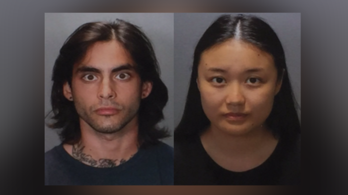 Mug shots of Marcus Anthony Eriz, 24, and girlfriend, Wynne Lee, 23.  