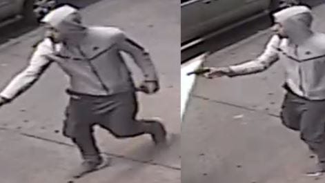 Hombre armado dispara repetidamente a su víctima durante atraco en una calle del Bronx