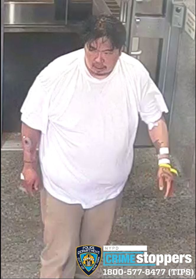 Yenchun Chen escaped Dept. of Correction custody on Aug. 9, 2023.