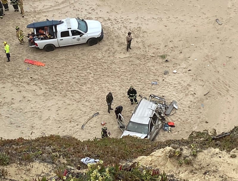 Multiple agencies responded to the incident at Pescadero State Beach on Wednesday morning.