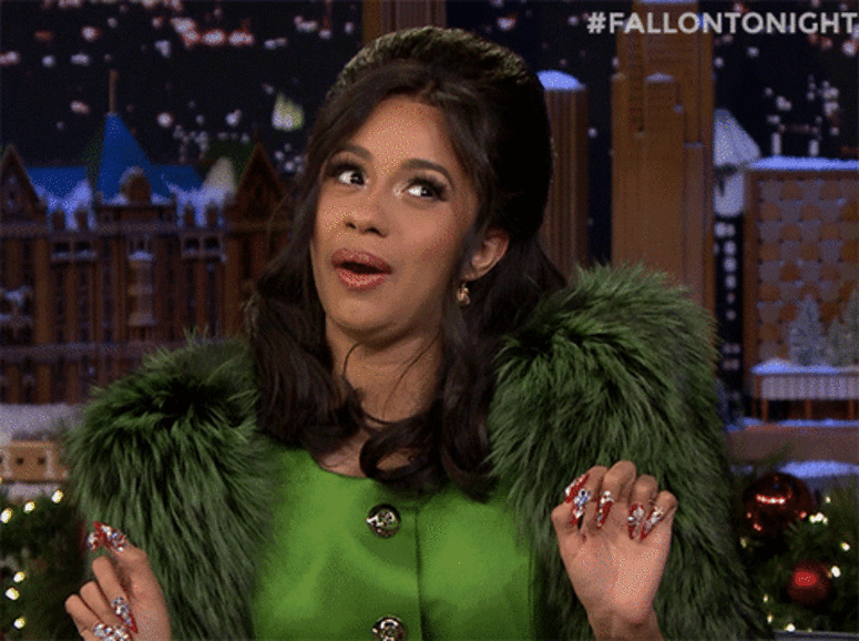 Cardi B "Okurrr" Gif