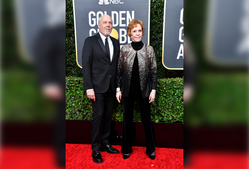 (L-R) Brian Miller and Carol Burnett attend the 77th Annual Golden Globe Awards at The Beverly Hilton Hotel on January 05, 2020 in Beverly Hills, California.