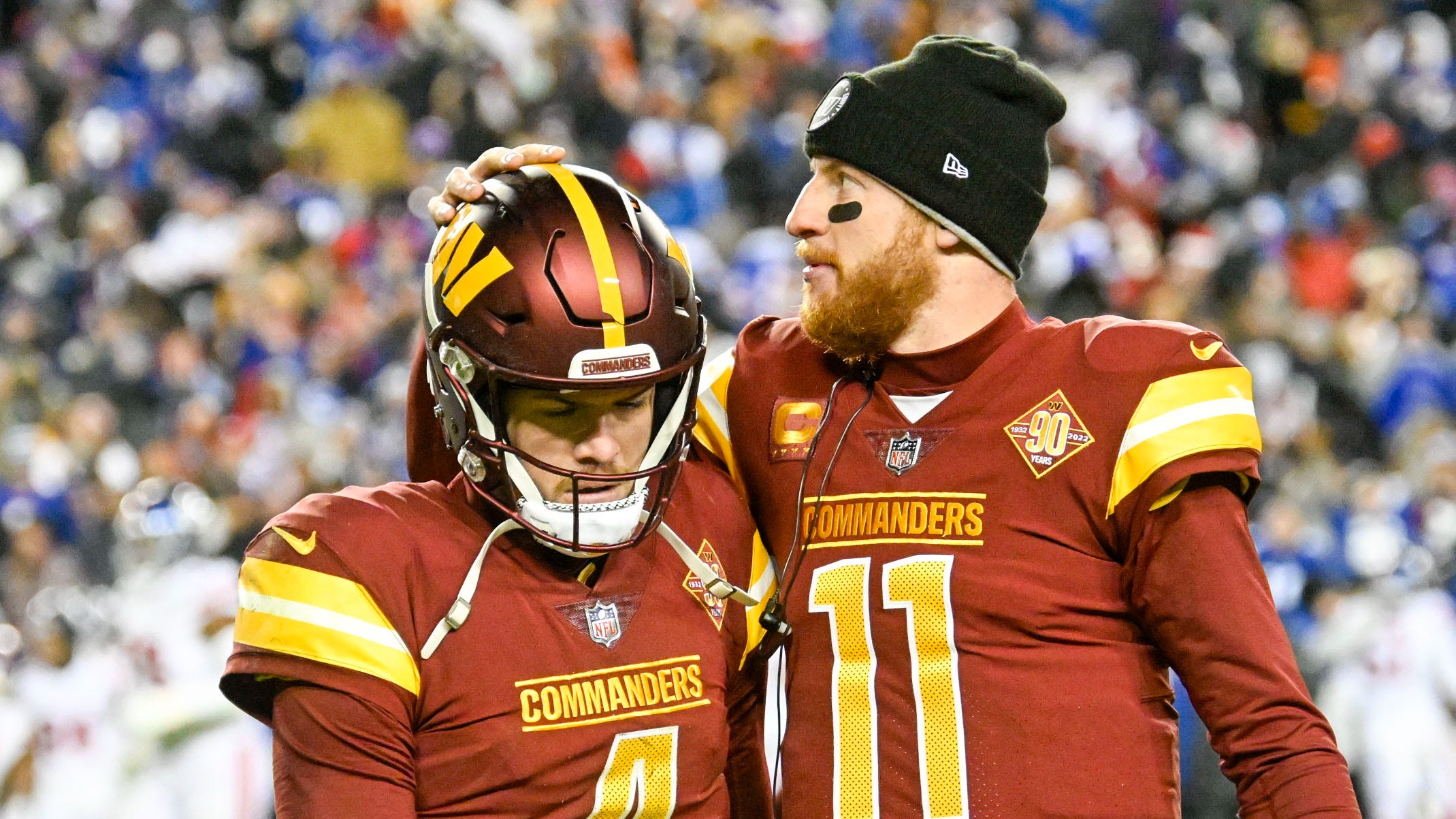Rivera names Carson Wentz starter over Taylor Heinicke vs. Browns