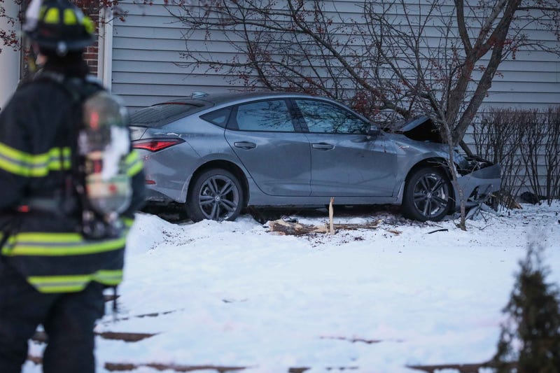 car crashed into gas meter