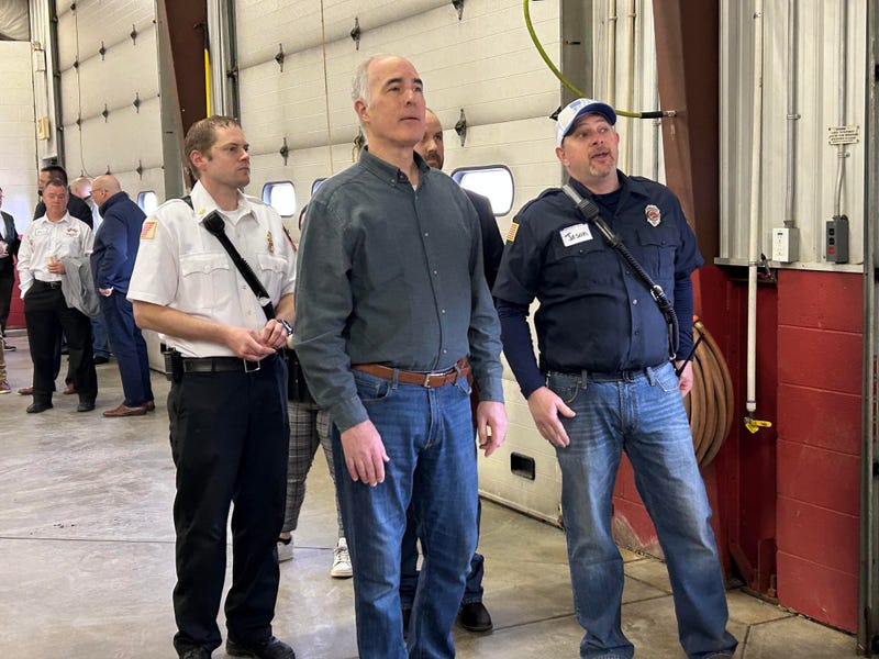 Senator Bob Casey at the Darlington Fire Dept.