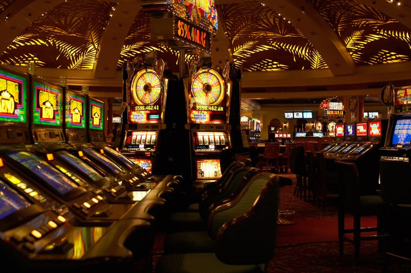 The inside of a Las Vegas casino