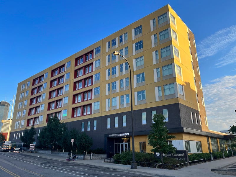 Higher Ground, one of Catholic Charities' shelters in Minneapolis aiming to help the city's unhoused find respite.