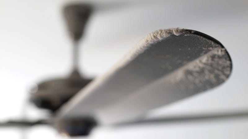 dusty ceiling fan getty images