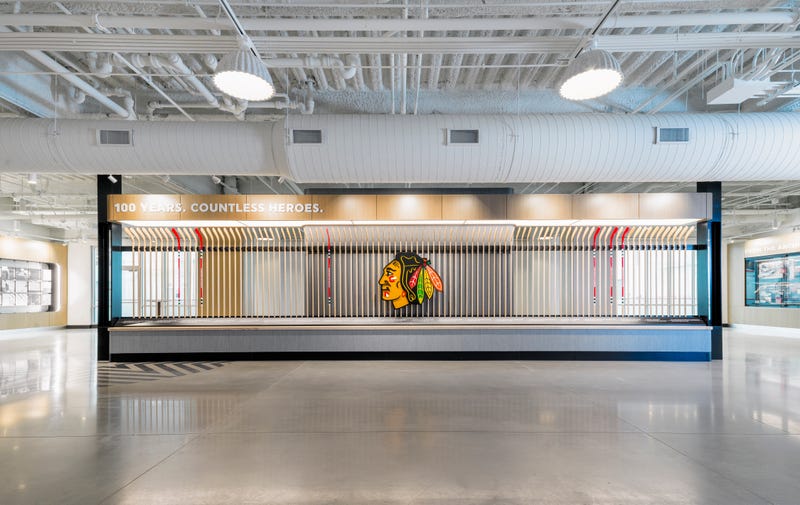 Visitors can also take a stroll down memory lane in the newly unveiled Centennial Hall which offers a free, immersive tribute to the Blackhawks' 100 year legacy through dynamic displays, rotating artifacts and interactive storytelling.