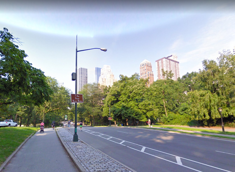 The jogger and cyclist collided on West Drive, near W. 66th Street, on Wednesday morning