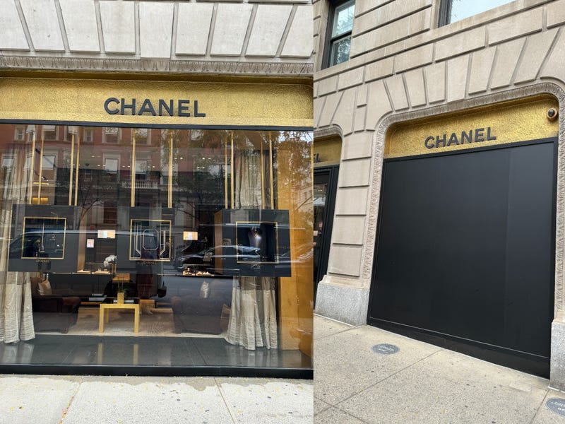 A smash-and-grab robbery at the Chanel store on the Upper East Side on Sunday night resulted in the loss of three bags valued at $30,000 total.