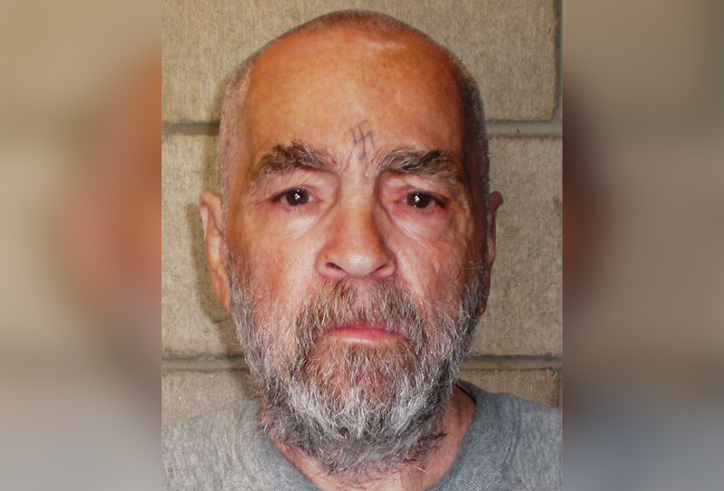 In this handout photo from the California Department of Corrections and Rehabilitation, Charles Manson, 74, poses for a photo on March 18, 2009 at Corcoran State Prison, California.