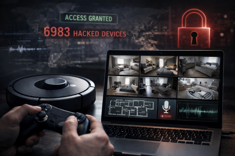 A hobbyist's weekend experiment with a brand-new robot vacuum accidentally exposed one of the most startling smart-home security failures in recent memory - giving him live access to cameras, microphones, and home floor plans from nearly 7,000 strangers' houses across 24 countries.